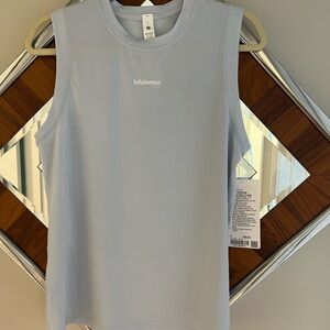 Lululemon Jersey Training Muscle Tank Top Long 
Wordmark